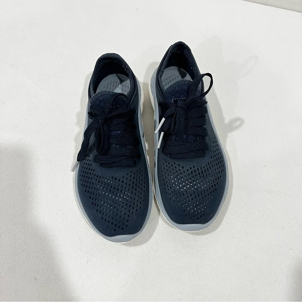 Crocs LiteRide RW 206705 Sneakers Blue/Navy/Gray Size 5 Women Waterproof - Picture 1 of 9